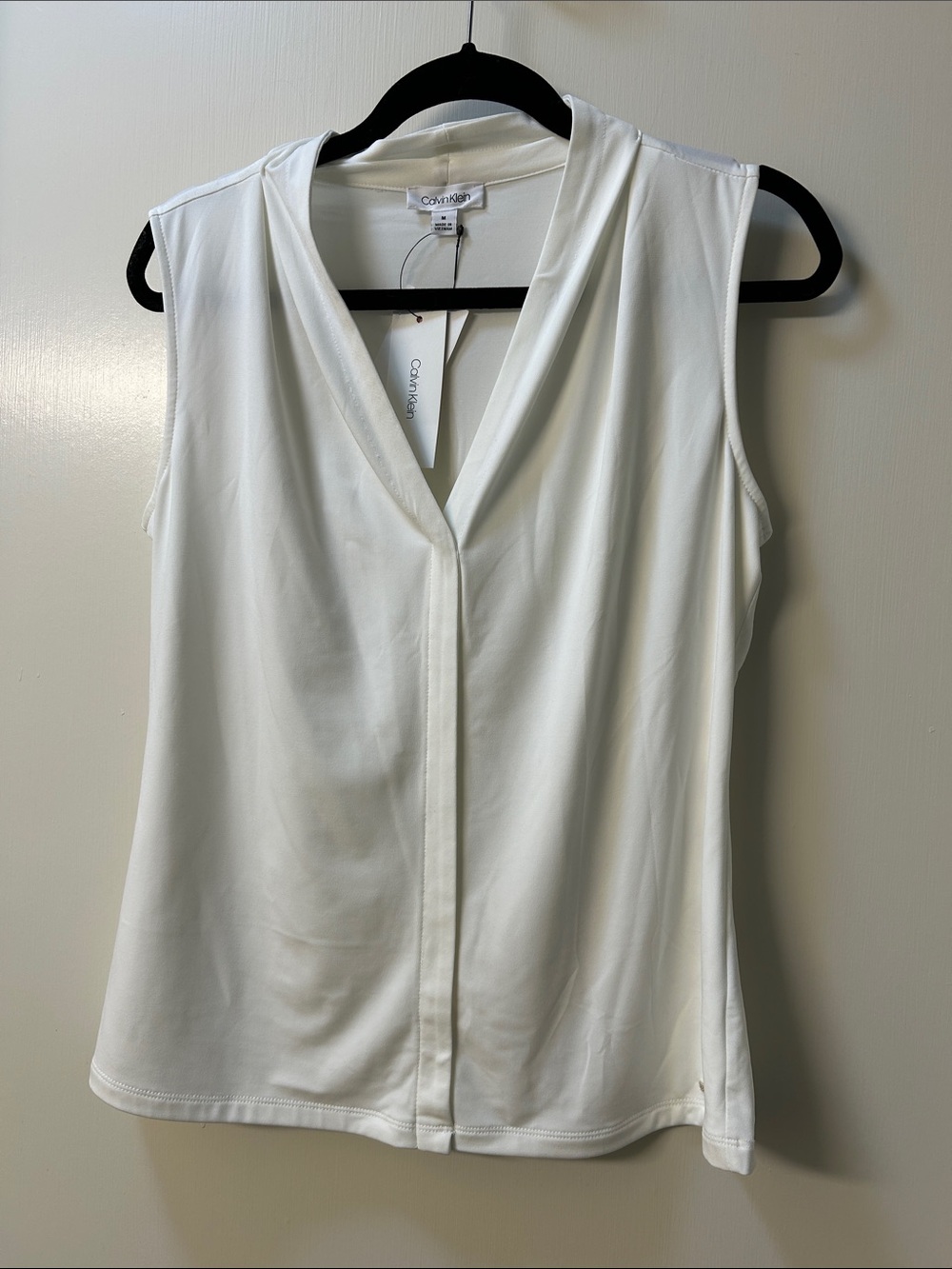 Calvin Klein Cream V-Neck Sleeveless Camisole